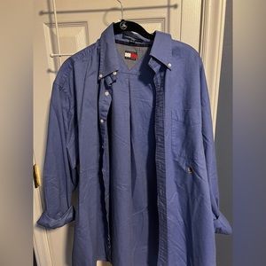 Tommy Hilfiger Button down shirt size L blue